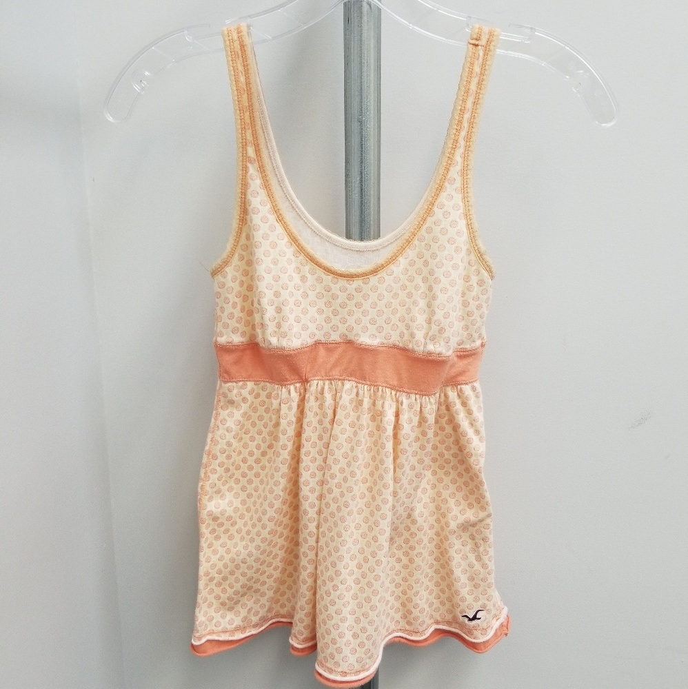 Hollister orange and lemon print tank top